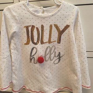 Mud pie Christmas top Girls 4T-5T